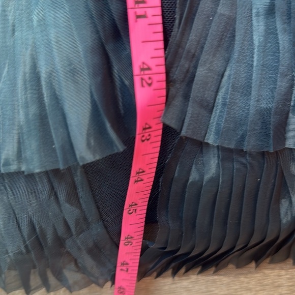 NEW MARCHESA NOTTE V-Neck Ombre Tulle Tiered Ruffle Gown Sage 14 - Picture 11 of 13